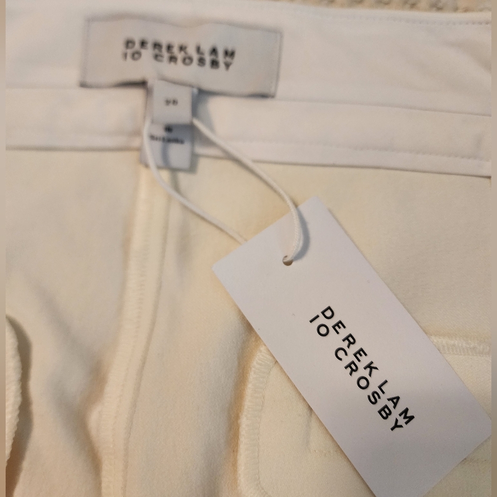 Derek Lam IO Crosby Cream Flare Pants $365 Old Money Quiet Luxury Sz 20 NWT - Picture 11 of 15